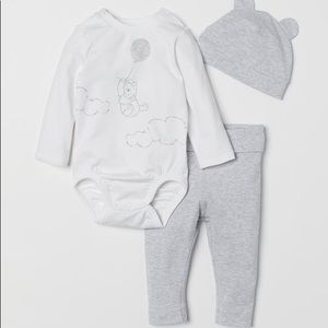H&M organic baby set 2-4m
